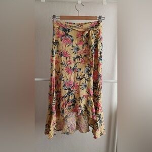 Floral Yellow Skirt Size 10